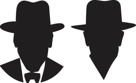 Ethereal Masculine Dynamics Black Vector ShadesChiaroscuro Artistry Man Vector in Black Shadowsのイラスト素材