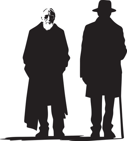 Shadows and Light Exploring Man Vector in BlackDynamic Abstraction Black Vector Masculinityのイラスト素材