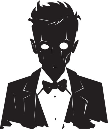 Nightmare Outbreak Zombie Vector IllustrationSpectral Contagion Black Vector Zombie Figuresのイラスト素材