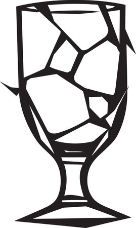 Radiant Rupture Broken Glass Vector Abstractionのイラスト素材