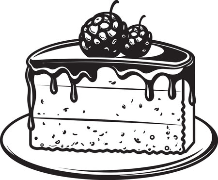 Sweet Escape Vectorized Cake Illustrationsのイラスト素材