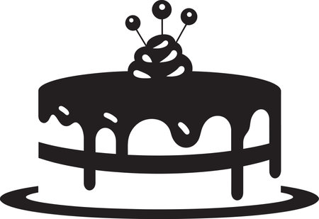 Artistic Cake Layers Vectorized Displayのイラスト素材