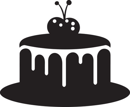 Cake Vector Journey Artistic Dessert Illustrationsのイラスト素材