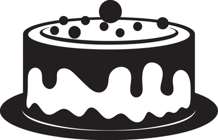 Vectorized Bakery Brilliance Cake Artistic Showcaseのイラスト素材