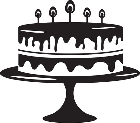 Artful Baking Vectorized Cake Showcaseのイラスト素材