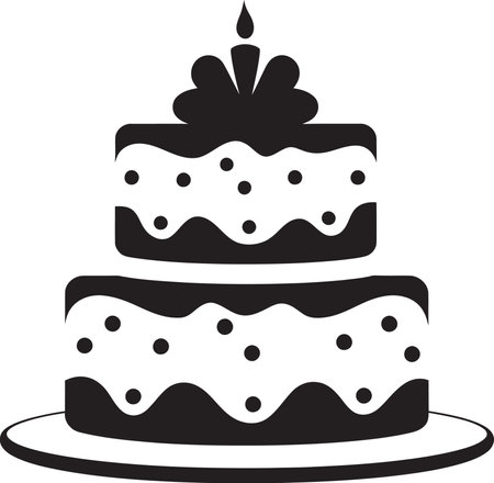 Artistic Cake Layers Vectorized Displayのイラスト素材