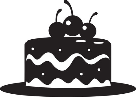 Graphic Bakery Brilliance Cake Vector Showcaseのイラスト素材