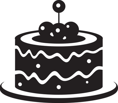 Artistic Cake Creations Vectorized Delightsのイラスト素材