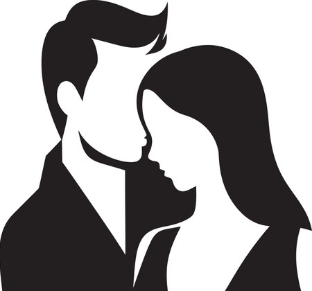 Emotional Harmony Expressive Love Sketchesのイラスト素材