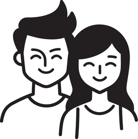 Narrating Emotions Dynamic Couple Vector Artistryのイラスト素材