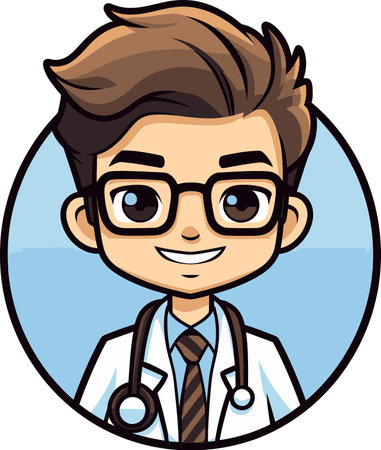 Medical Mastery in Vectors Doctor Portrayals Doctor Illustrations Vibrant Medical Imageryのイラスト素材
