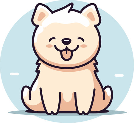 Furry Friends in Vectorized Form Chic Canine Creations Digital Artのイラスト素材