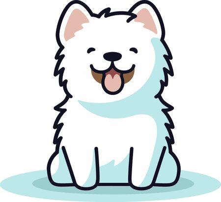 Charming Canines in Vectorized Art Illustrated Dog Breeds Digital Dog Collectionのイラスト素材