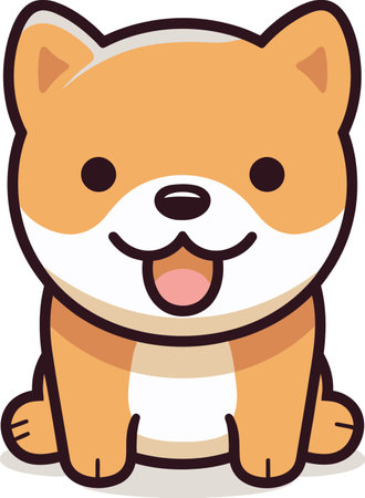 Illustrated Doggy Delights Vector Edition Vectorized Pet Friends Dog Illustrationsのイラスト素材