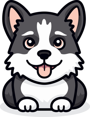 Vector Pups Dog Illustration Pack Furry Friends in Vectorized Artworksのイラスト素材