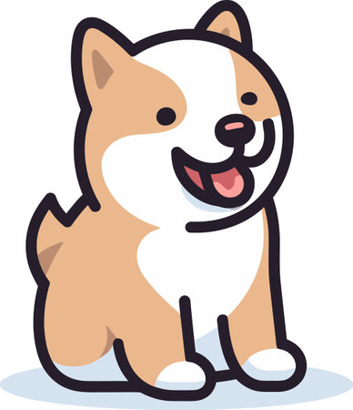Paws and Pixels Dog Vector Illustration Bundle Tail Wagging Art Dog Vector Graphics Compilationのイラスト素材