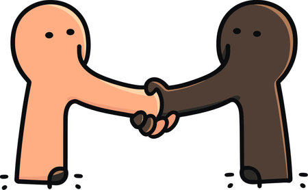 Handshake of Success GraphicPartnership Bond Vectorのイラスト素材