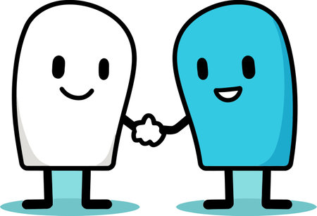 Sealed Corporate UnityHandshake Symbol of Stabilityのイラスト素材