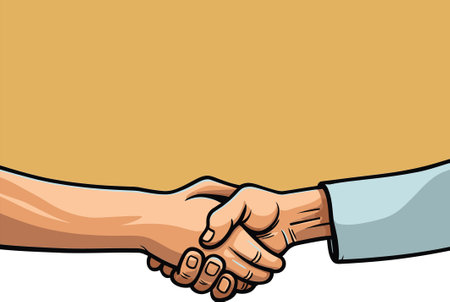 Deal Confirmed Vector IllustrationBusiness Collaboration Gestureのイラスト素材