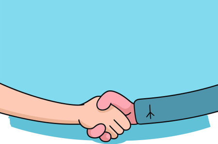 Corporate CollaborationTrustworthy Handshakeのイラスト素材