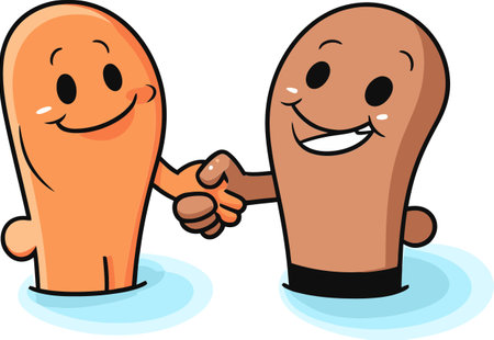 Bonding Gesture IconUnity in Commitmentのイラスト素材