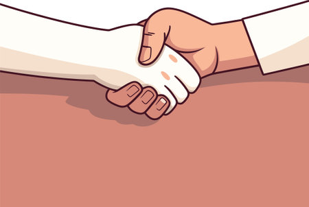 Firm Bonding PartnershipSealed Commitment Symbolのイラスト素材