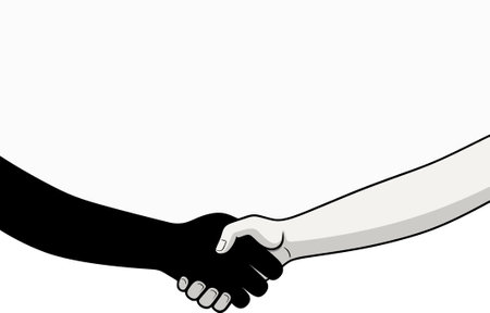 Solidified HandshakeSymbolic Gesture Sealのイラスト素材