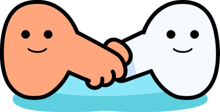 Professional Gesture SealUnified Handshake Sealのイラスト素材