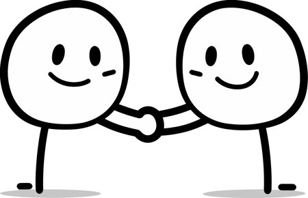 Firm Handshake IllustrationSealed Unity of Purposeのイラスト素材