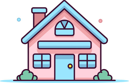 Household Appliance IllustrationsVectorized Dream House Plansのイラスト素材