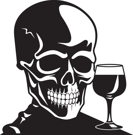 Midnight Mingle Drunken Skeletons Gatheringのイラスト素材