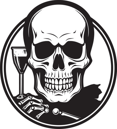 Cryptic Celebration Drunken Skeletons Revelryのイラスト素材