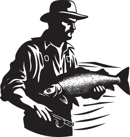 A Fishers Legacy Passing Down Stories Through Generationsのイラスト素材