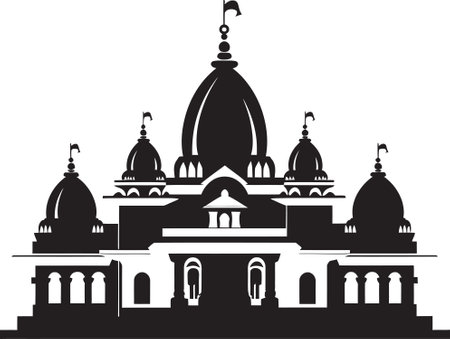 Divine Designs The Intricate Architecture of Indian Templesのイラスト素材