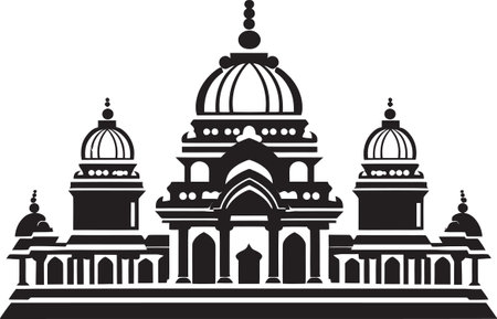 Gods in Stone Marvelous Sculptures Adorning Indian Templesのイラスト素材