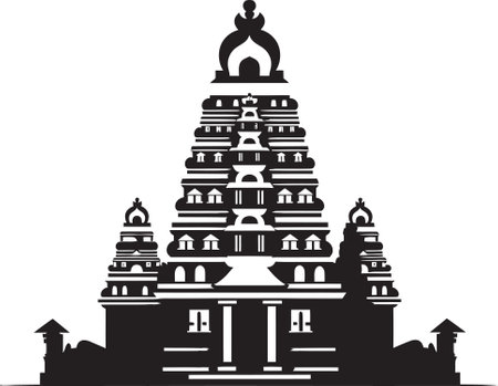 Whispers of the Divine Unraveling the Secrets of Indian Templesのイラスト素材