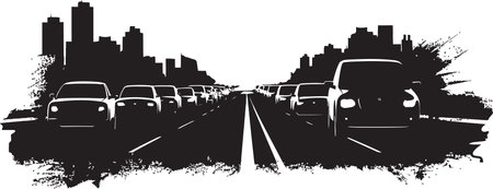 Navigating the Chaos Understanding Long Traffic Jamsのイラスト素材