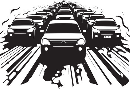 Beyond the Bumper Tales from Extended Traffic Jamsのイラスト素材