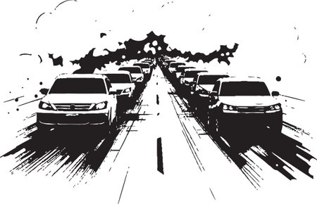 Tales from the Traffic Jam Stories of Prolonged Jamsのイラスト素材