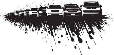 On the Road to Gridlock Exploring Prolonged Jamsのイラスト素材