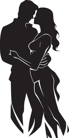 Wrapped in Affection A Man Holds His Beloved Closeのイラスト素材