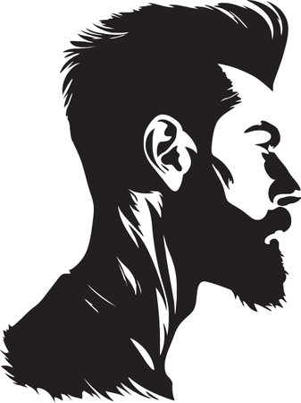 Beard Wars Competitions Celebrating the Art of Facial Hairのイラスト素材