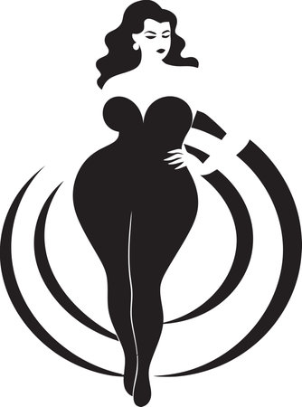 Fashion Forward Styling Tips for PlusSize Womenのイラスト素材