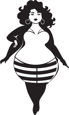 The Rise of PlusSize Fashion Empowering Women of All Sizesのイラスト素材