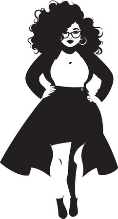 Fashion Freedom PlusSize Women Expressing Their Styleのイラスト素材