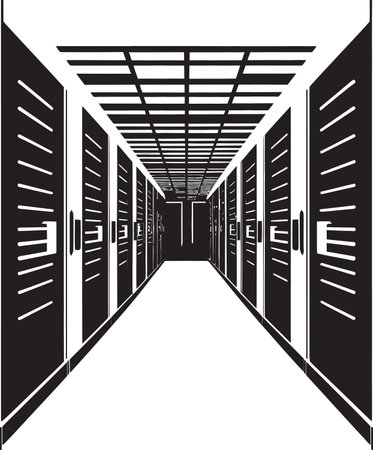 Addressing Server Room Environmental Challenges Humidity Control and Air Quality Monitoringのイラスト素材