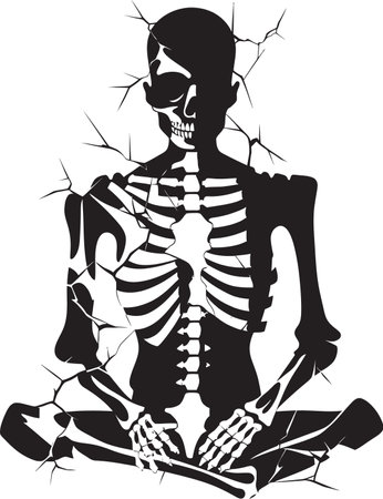 In the Bones A Comprehensive Examination of the Human Skeletons Full Body Structureのイラスト素材