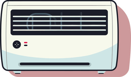 Residential Heat Recovery Ventilation System Retrofit Installation Guide Vector Illustrationのイラスト素材