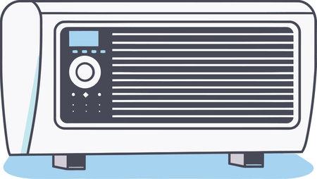 Smart HVAC Energy Management System Retrofit Installation Guide Vector Graphicのイラスト素材
