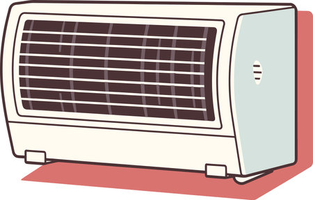 Variable Speed AC Unit Vector Illustrationのイラスト素材